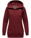 Navahoo Zauberelfe Damen Hoodie Pulli Sweater mit Kapuze B903 Bordeaux-Gr.XS