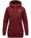 Navahoo Zauberelfe Damen Hoodie Pulli Sweater mit Kapuze B903 Bordeaux-Gr.XS