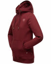 Navahoo Zauberelfe Damen Hoodie Pulli Sweater mit Kapuze B903 Bordeaux-Gr.XS