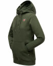 Navahoo Zauberelfe Damen Hoodie Pulli Sweater mit Kapuze B903 Olive-Gr.L