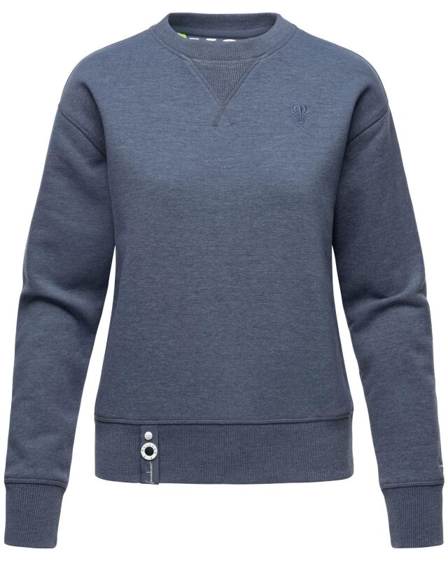 Navahoo Zuckerschnecke Damen Pullover Pulli Sweatshirt Sweater B904 Blue-Gr.XXL