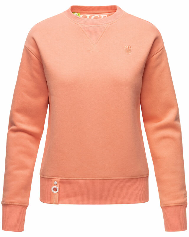 Navahoo Zuckerschnecke Damen Pullover Pulli Sweatshirt Sweater B904 Apricot-Gr.S