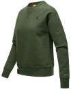Navahoo Zuckerschnecke Damen Pullover Pulli Sweatshirt Sweater B904 Olive-Gr.S