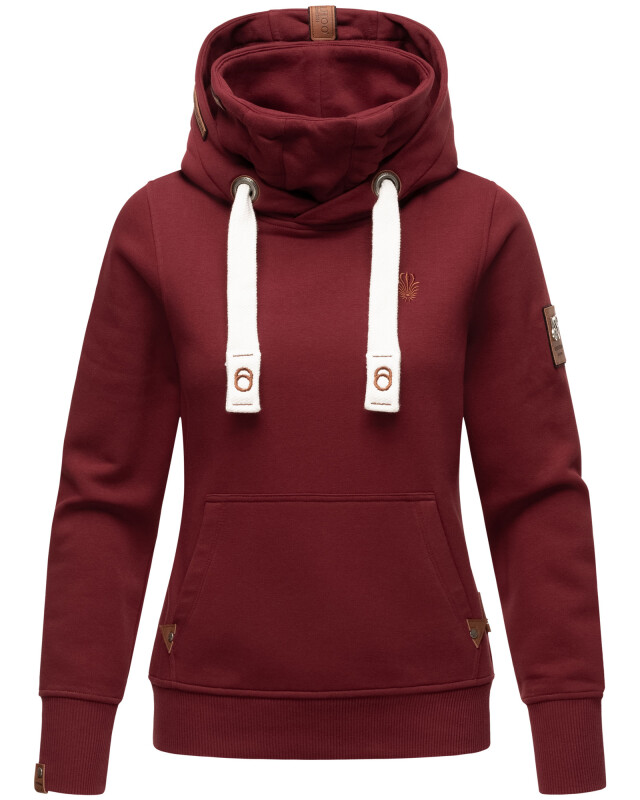 Navahoo Raniaa Damen Kapuzenpullover Hoodie B687 Bordeaux Größe S - Gr. 36