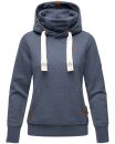 Navahoo Raniaa Damen Kapuzenpullover Hoodie B687 Dusty Blue - Melange Größe M - Gr. 38