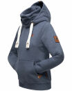 Navahoo Raniaa Damen Kapuzenpullover Hoodie B687 Dusty Blue - Melange Größe M - Gr. 38