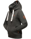 Navahoo Raniaa Damen Kapuzenpullover Hoodie B687 Dunkelgrau - Melange Größe XS - Gr. 34