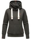 Navahoo Raniaa Damen Kapuzenpullover Hoodie B687 Dunkelgrau - Melange Größe XXL - Gr. 44