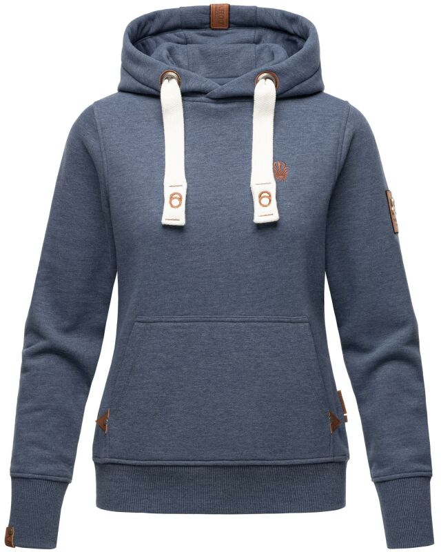 Navahoo Damlaa warmer Damen Hoodie Sweatshirt B686 Dusty Blue - Melange Größe S - Gr. 36
