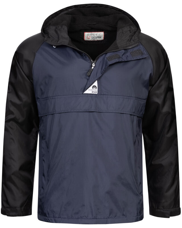 Arctic Seven Herren Regenjacke AS324 Navy/Schwarz Größe S - Gr. S