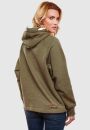 Navahoo Airii Damen Kapuzenpullover Sweatshirt Hoodie Longline B905