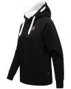 Navahoo Airii Damen Kapuzenpullover Sweatshirt Hoodie Longline B906 Schwarz Größe M - Gr. 38