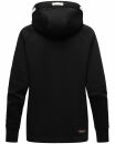 Navahoo Airii Damen Kapuzenpullover Sweatshirt Hoodie Longline B906 Schwarz Größe M - Gr. 38