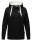 Navahoo Airii Damen Kapuzenpullover Sweatshirt Hoodie Longline B906 Schwarz Größe M - Gr. 38