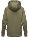 Navahoo Airii Damen Kapuzenpullover Sweatshirt Hoodie Longline B906 Olive - Melange Größe S - Gr. 36