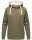 Navahoo Airii Damen Kapuzenpullover Sweatshirt Hoodie Longline B906 Olive - Melange Größe S - Gr. 36