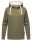 Navahoo Airii Damen Kapuzenpullover Sweatshirt Hoodie Longline B906 Olive - Melange Größe S - Gr. 36
