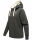 Navahoo Airii Damen Kapuzenpullover Sweatshirt Hoodie Longline B906 Dunkelgrau - Melange Größe S - Gr. 36