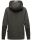 Navahoo Airii Damen Kapuzenpullover Sweatshirt Hoodie Longline B906 Dunkelgrau - Melange Größe M - Gr. 38