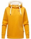Navahoo Airii Damen Kapuzenpullover Sweatshirt Hoodie Longline B906 Gelb Größe S - Gr. 36