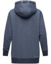 Navahoo Silberengelchen Damen Kapuzenpullover Sweatshirt Longline B906 Blau-M.-Gr.S