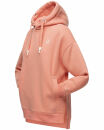 Navahoo Silberengelchen Damen Kapuzenpullover Sweatshirt Longline B906 Apricot-Gr.S