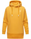 Navahoo Silberengelchen Damen Kapuzenpullover Sweatshirt Longline B906 Gelb-Gr.L