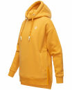 Navahoo Silberengelchen Damen Kapuzenpullover Sweatshirt Longline B906 Gelb-Gr.L