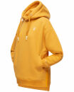 Navahoo Silberengelchen Damen Kapuzenpullover Sweatshirt Longline B906 Gelb-Gr.L