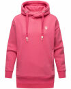 Navahoo Silberengelchen Damen Kapuzenpullover Sweatshirt Longline B906 Pink-Gr.L