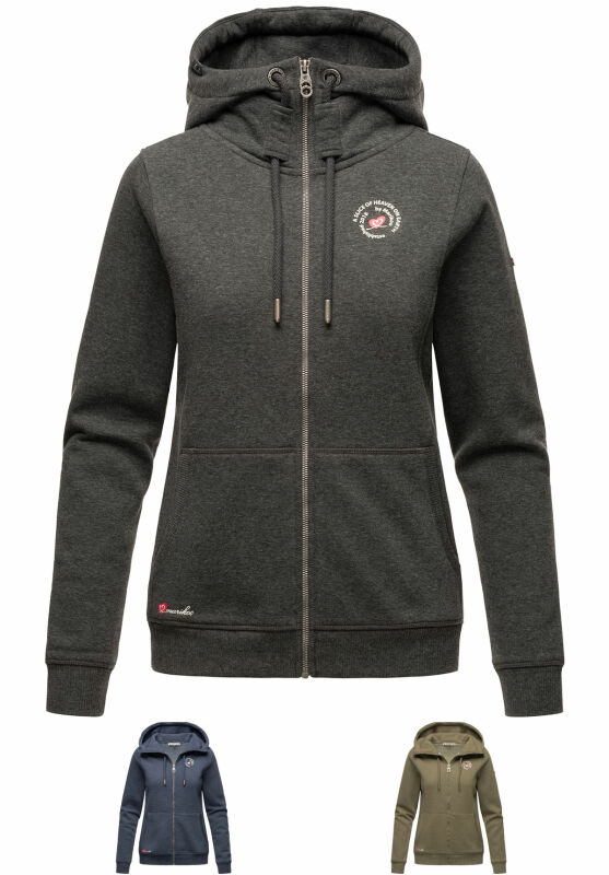 Marikoo Setsunaa Damen Sweatjacke Hoodie Pullover Pulli Sweater Kapuze B907