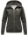 Marikoo Setsunaa Damen Sweatjacke Hoodie Pullover Pulli Sweater Kapuze B907 D.Grau-Mel.-Gr.M