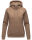 Marikoo Setsunaa Damen Sweatjacke Hoodie Pullover Pulli Sweater Kapuze B907 Taupe-Mel.-Gr.S