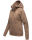 Marikoo Setsunaa Damen Sweatjacke Hoodie Pullover Pulli Sweater Kapuze B907 Taupe-Mel.-Gr.S