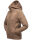 Marikoo Setsunaa Damen Sweatjacke Hoodie Pullover Pulli Sweater Kapuze B907 Taupe-Mel.-Gr.S