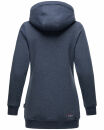 Marikoo Izuyaa Damen Hoodie Pullover Pulli Sweater mit Kapuze B908 Blau-Mel.-Gr.S