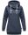 Marikoo Izuyaa Damen Hoodie Pullover Pulli Sweater mit Kapuze B908 Blau-Mel.-Gr.S