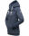 Marikoo Izuyaa Damen Hoodie Pullover Pulli Sweater mit Kapuze B908 Blau-Mel.-Gr.S
