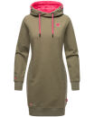 Navahoo Kirschblüte Damen Kleid Longline Hoodie...