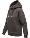 Navahoo Zuckerbärchen Damen Hoodie Sweatshirt Pullover mit Kapuze B901 D.Grau-Gr.M