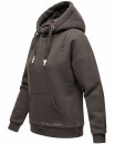 Navahoo Zuckerbärchen Damen Hoodie Sweatshirt Pullover mit Kapuze B901 D.Grau-Gr.XL