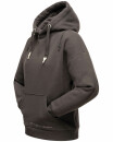 Navahoo Zuckerbärchen Damen Hoodie Sweatshirt Pullover mit Kapuze B901 D.Grau-Gr.XL