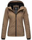 Marikoo Brombeere Damen Übergansjacke B862 Taupe Größe XS - Gr. 34