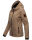 Marikoo Brombeere Damen Übergangsjacke B862 Taupe Größe XS - Gr. 34
