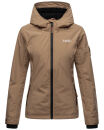 Marikoo Brombeere Damen Übergangsjacke B862 Taupe Größe M - Gr. 38