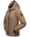 Marikoo Brombeere Damen Übergangsjacke B862 Taupe Größe M - Gr. 38