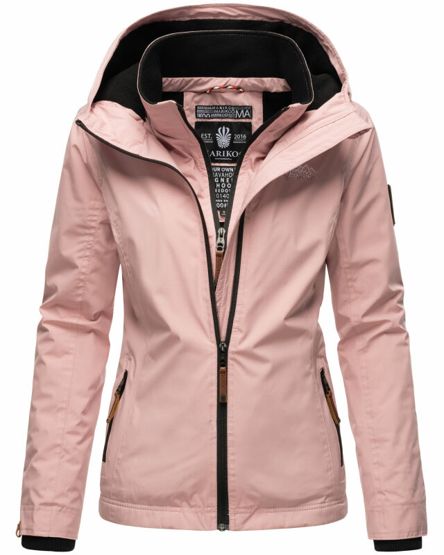 Marikoo Erdbeere Designer Damen Winter leicht gefüttert mit Kapuze B659 Rosa Größe S - Gr. 36