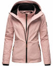 Marikoo Erdbeere Designer Damen Winter leicht gefüttert mit Kapuze B659 Rosa Größe S - Gr. 36