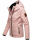 Marikoo Erdbeere Designer Damen Winter leicht gefüttert mit Kapuze B659 Rosa Größe L - Gr. 40