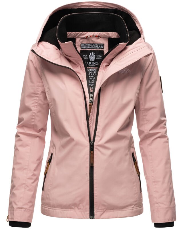 Marikoo Erdbeere Designer Damen Winter leicht gefüttert mit Kapuze B659 Rosa Größe XL - Gr. 42